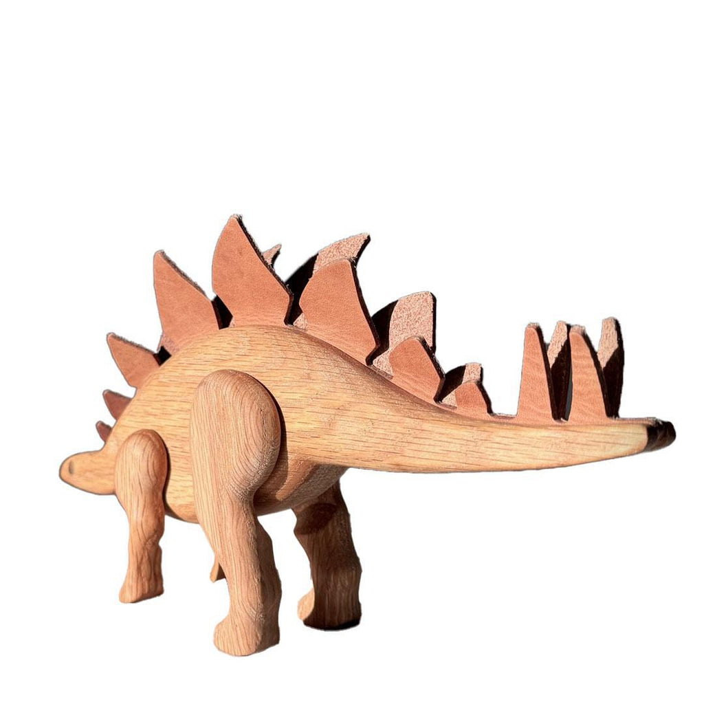 Wood Toy - Stegosaurus Dinosaur with Magnetic Joints by The Serious Toy Company