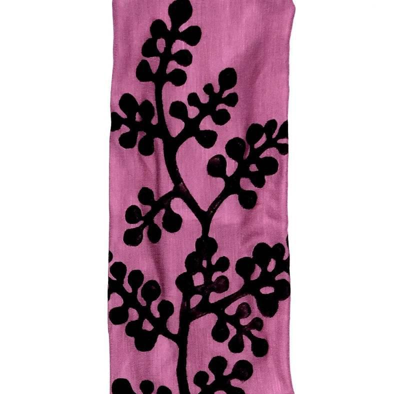 Headbands - Berry Branch on Orchid Pink (Black Ink) by Windsparrow Studio