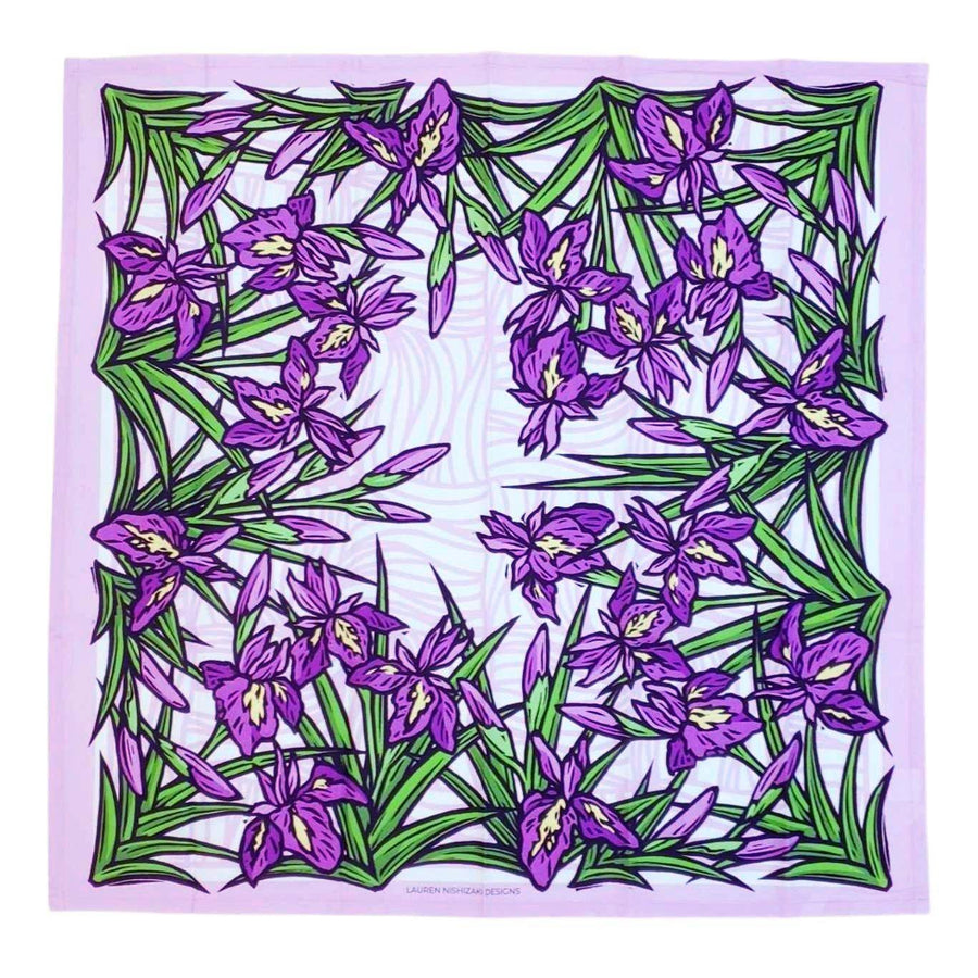 Tea Towel - Irises by Lauren Nishizaki, image 3 of 3