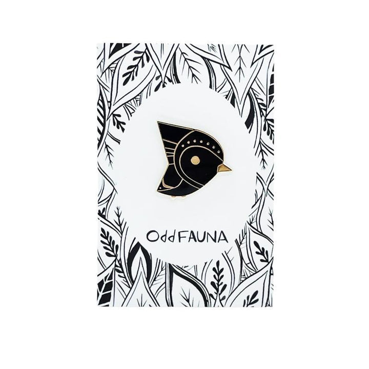 Enamel Pins - Bird (Black or White) by Odd Fauna