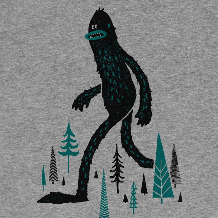 Adult Crew Neck - Sasquatch Gray Tee (XS - 2XL) by Factory 43