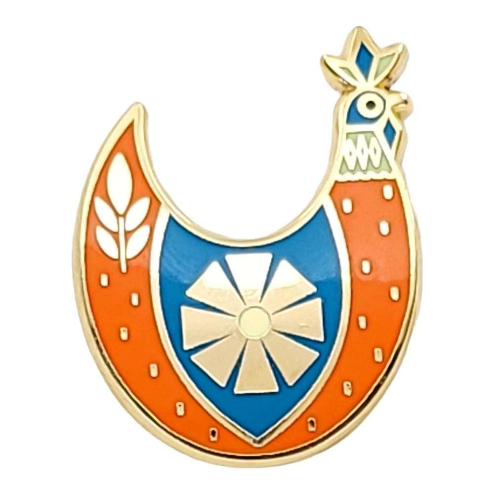 Enamel Pin - Red Chicken by Amber Leaders Designs