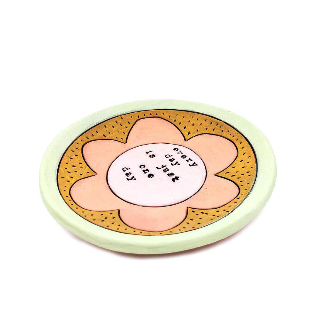 Ring Dish - 5in - Every Day Is Just One Day (Assorted Colors) by Leslie Jenner Handmade