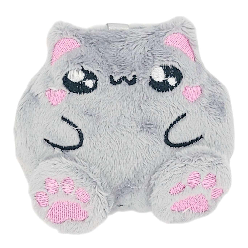 Keychain - Plush Cat (Gray) by Kawaii Hair Candy