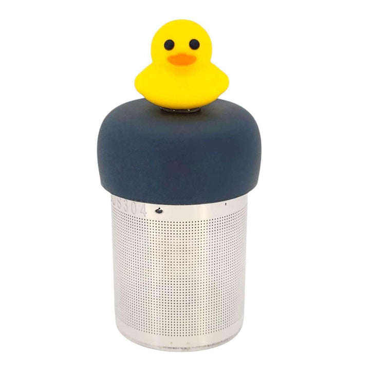 Tea Infuser - Yellow Rubber Duckie (Gray Base) by Float2Infuse