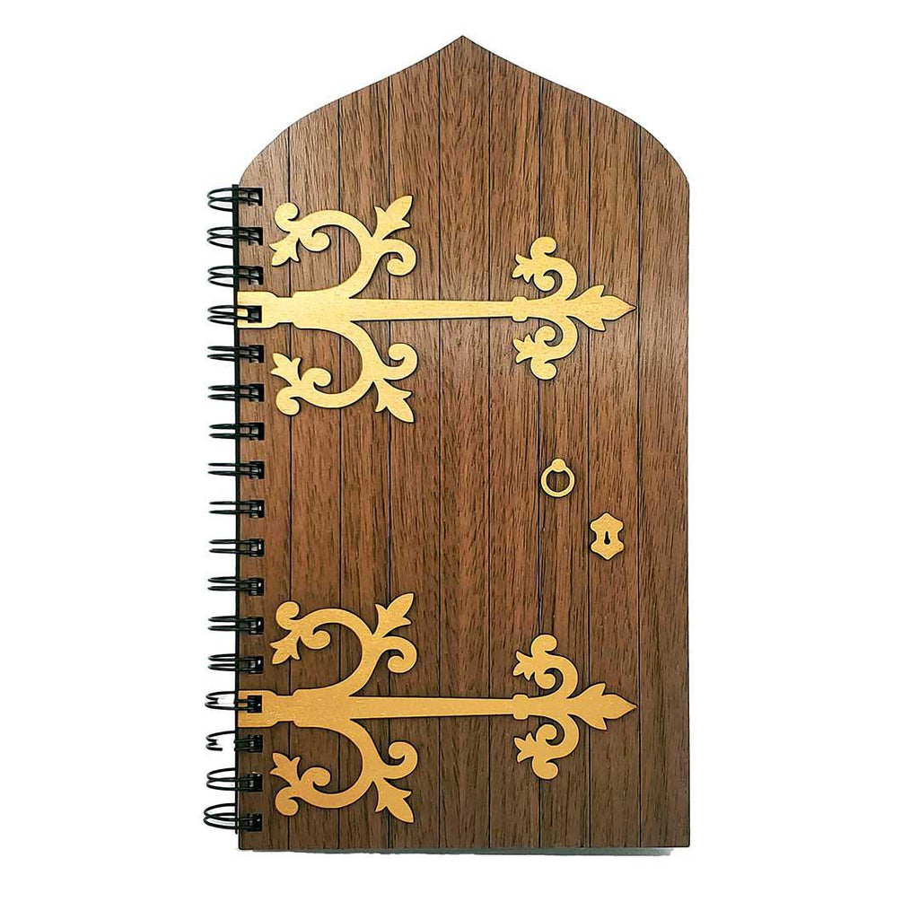 Journal - Fairy Door 3D Wood Cover with Lined Pages by Bumble and Birch
