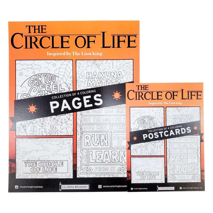 Coloring - Circle of Life (Pages or Postcards) by Coloring Broadway