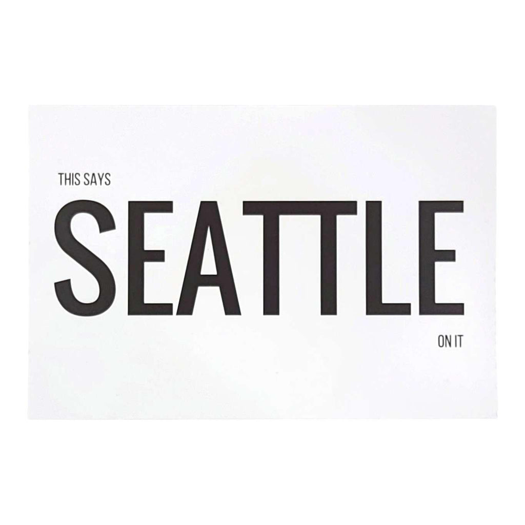 Postcard - This Says SEATTLE On It by Ugly Baby