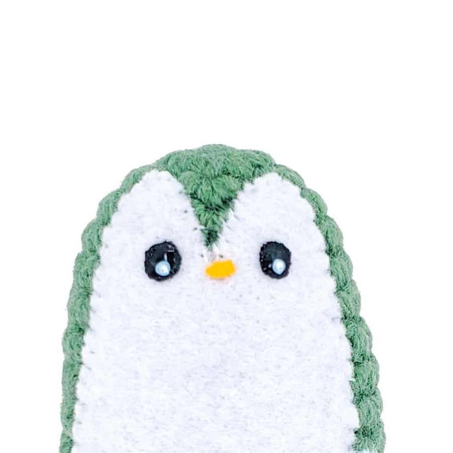 Plush Toy - Small Penguin (Muted Green with Mint Heart) by Moyo Workshop, image 1 of 6
