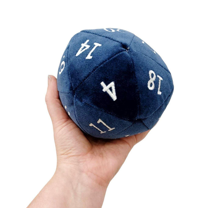 Plush - Small D20 in Assorted Blues and Purples by Saving Throw Pillows