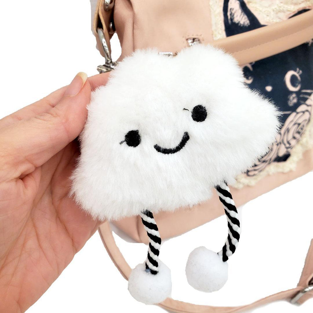 Laptop Bag - Cat Flowers Cloud Friend on Pink Bag by Namu