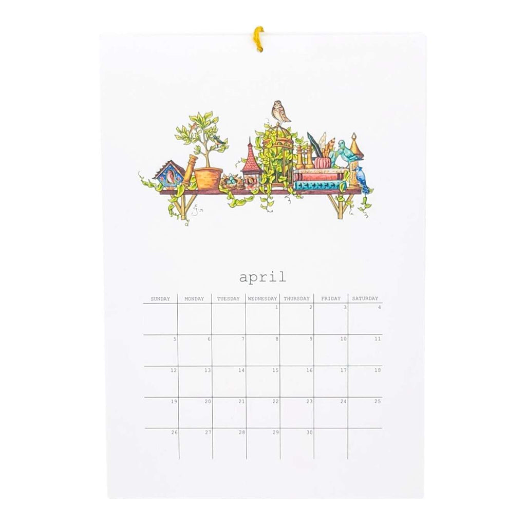 Calendar - 2026 Whimsical Shelves  by Lizzy Gass