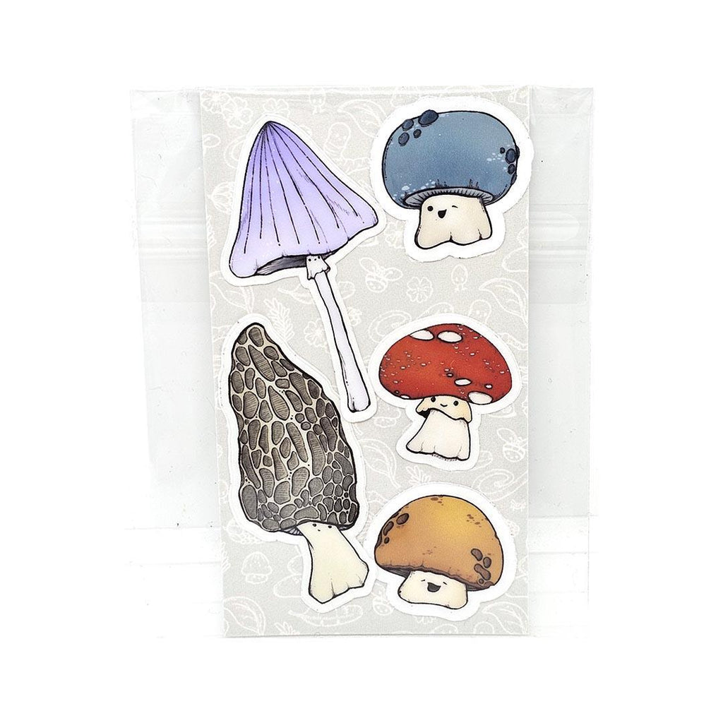 Tiny Stickers - Set of 5 - Mushroom Friends (Assorted) by World of Whimm