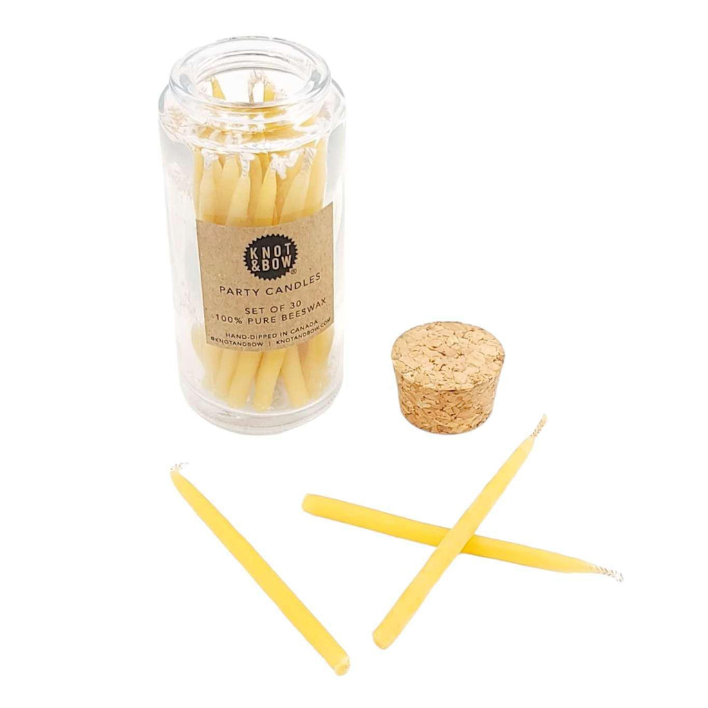 Candles - Beeswax Birthday Candles (Natural) by Knot & Bow