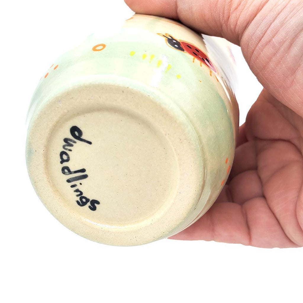 Tall Tumbler - 12 oz - Little Red Ladybugs by Dwadlings