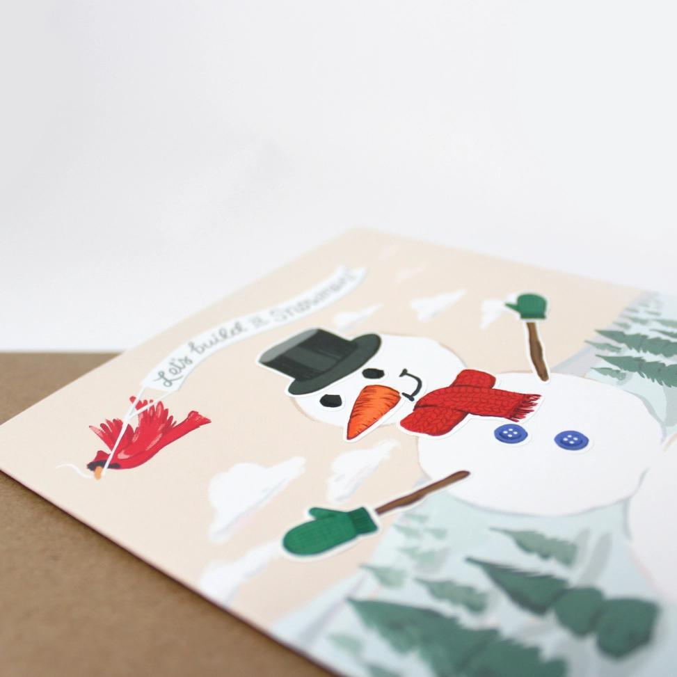 Card - Holiday - Build a Snowman by Inklings Paperie