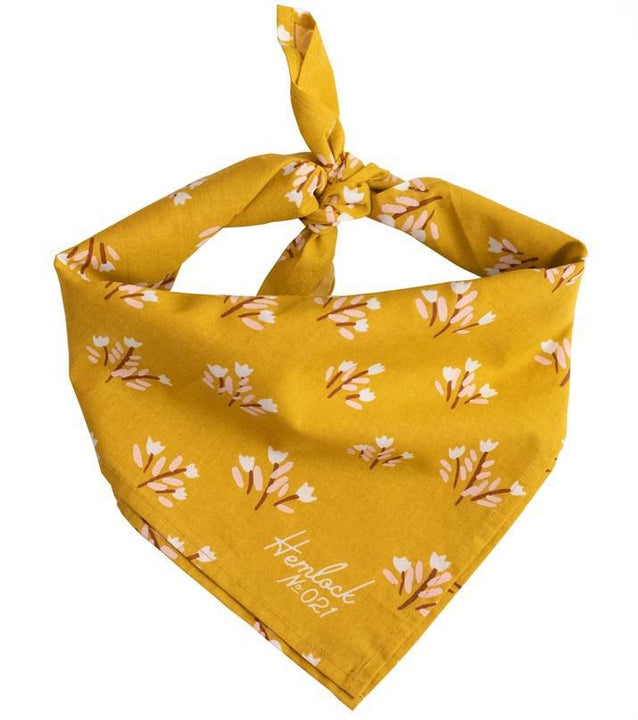 Bandana - Sadie (Yellow Tiny Flowers) by Handker Bandanas