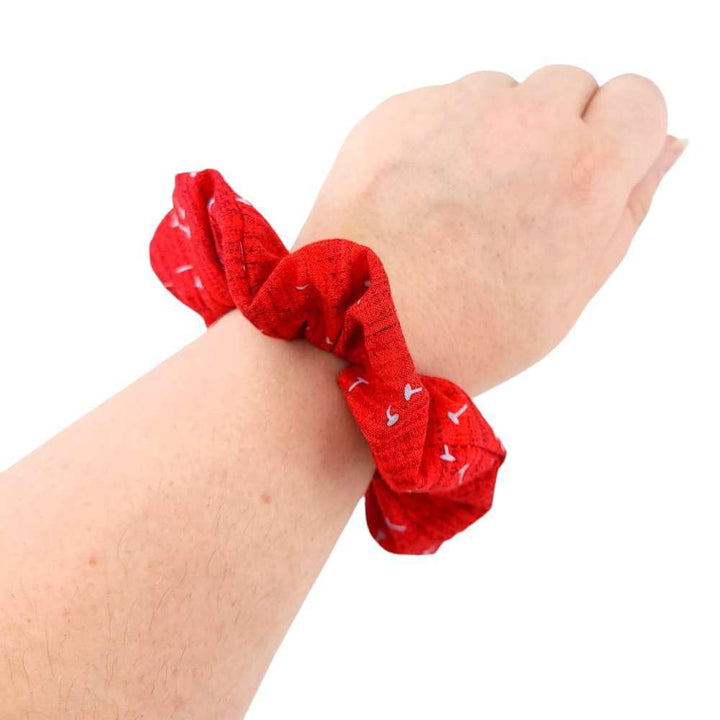 Hair Accessory - Classic Scrunchy in Red Nails by imakecutestuff