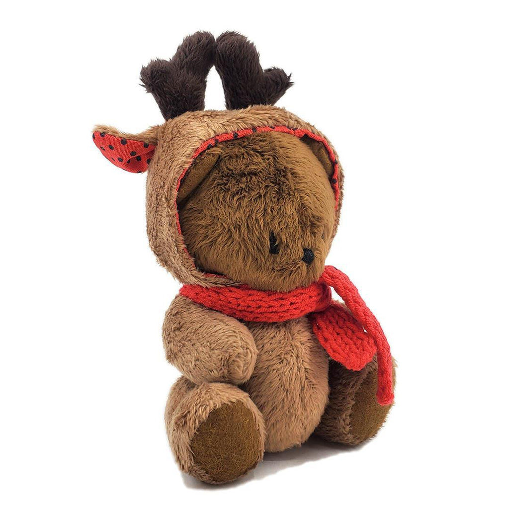 Plush - Brown Bear in Deer Costume by Frank and Bubby