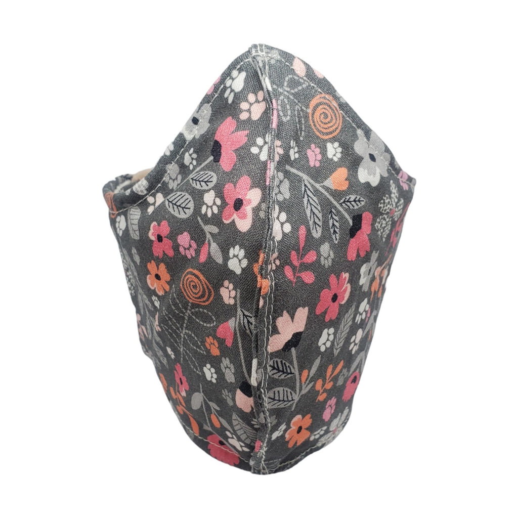 Medium - Gray Flowers White Lining by imakecutestuff