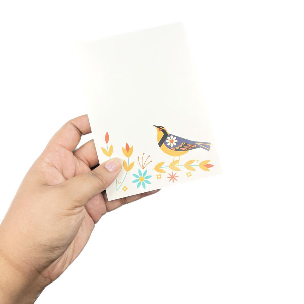 Notepad - 4x6 Varied Thrush by Amber Leaders Designs
