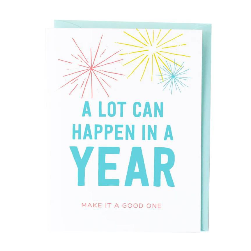 Card - Holiday - A lot can Happen in a Year  by Graphic Anthology