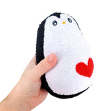Plush Toy - Large Penguin (Black with Red Heart) by Moyo Workshop, image 2 of 7