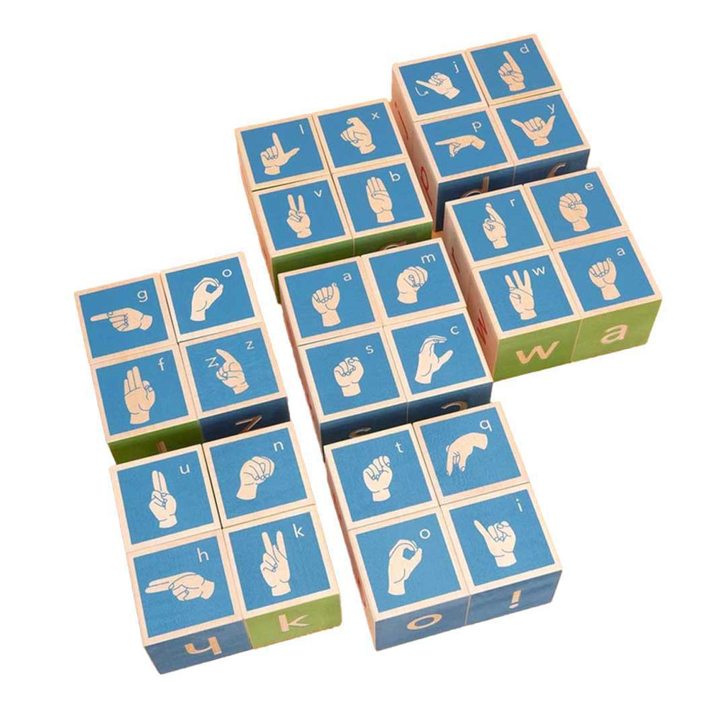 Blocks - American Sign Language (Set of 28) by Uncle Goose