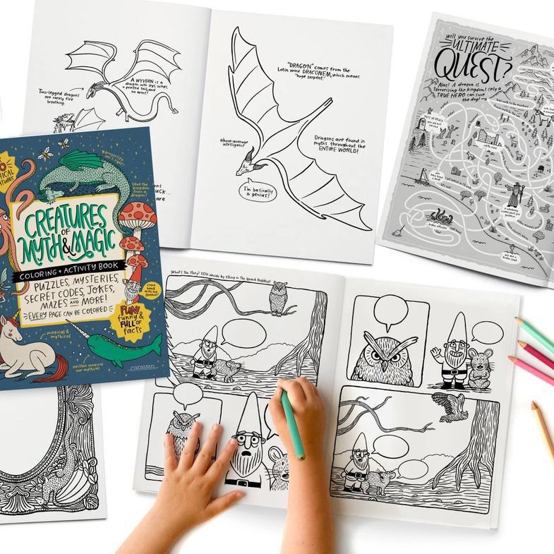 Book - Coloring and Activities (Creatures of Myth and Magic) by Your Very Favorite