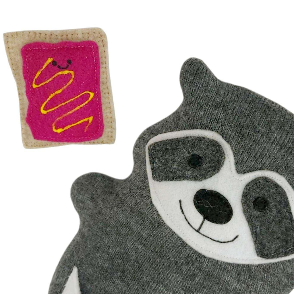 Plush - Happy Raccoon (Toaster Pastry) by The Happy Groundhog Studio