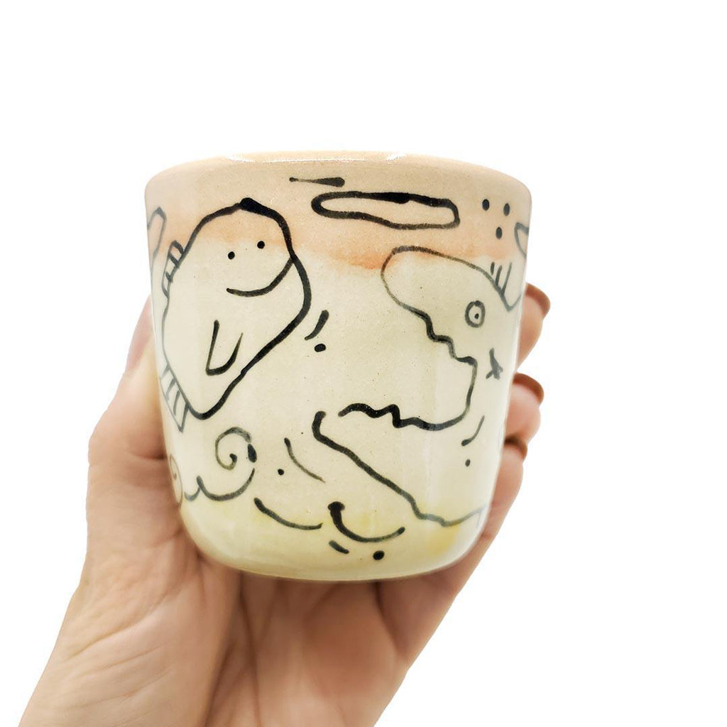 Cup - 6oz - Doodle Cup (Assorted OOAK* Styles) by Dwadlings
