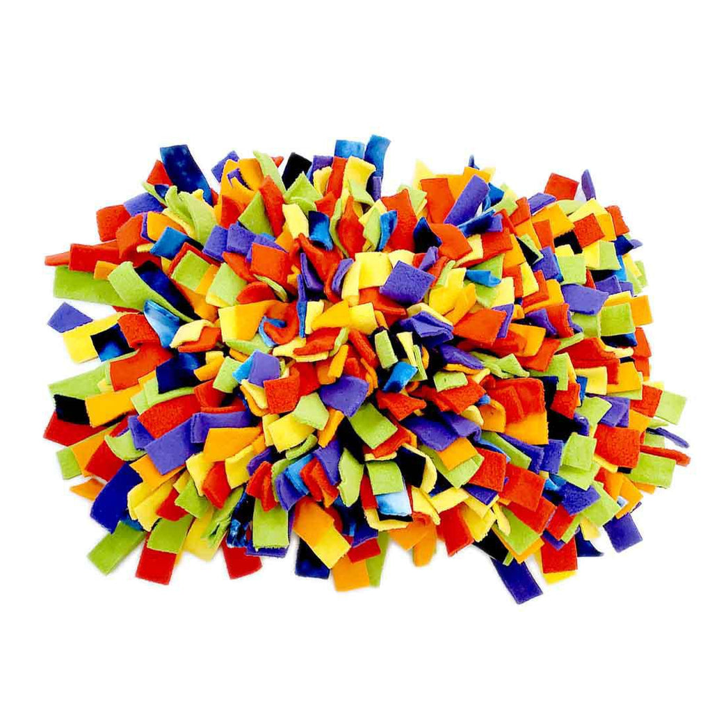 Pet Toy - 14x9 - Mini Snuffle Mat (Red, Blue, Green, Orange) by Superb Snuffles