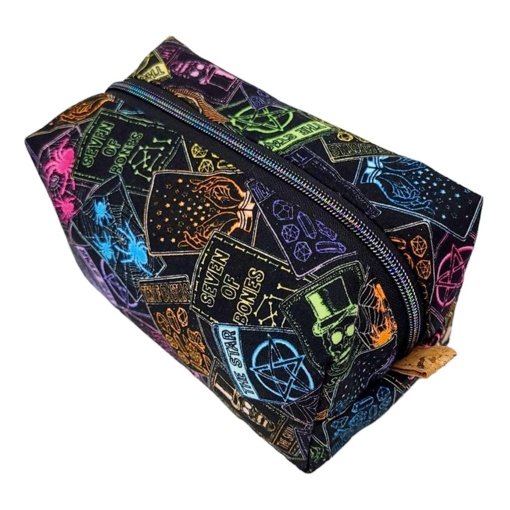 Box Zip - Large Dopp Bag in Rainbow Tarot by Seattle Stitchery