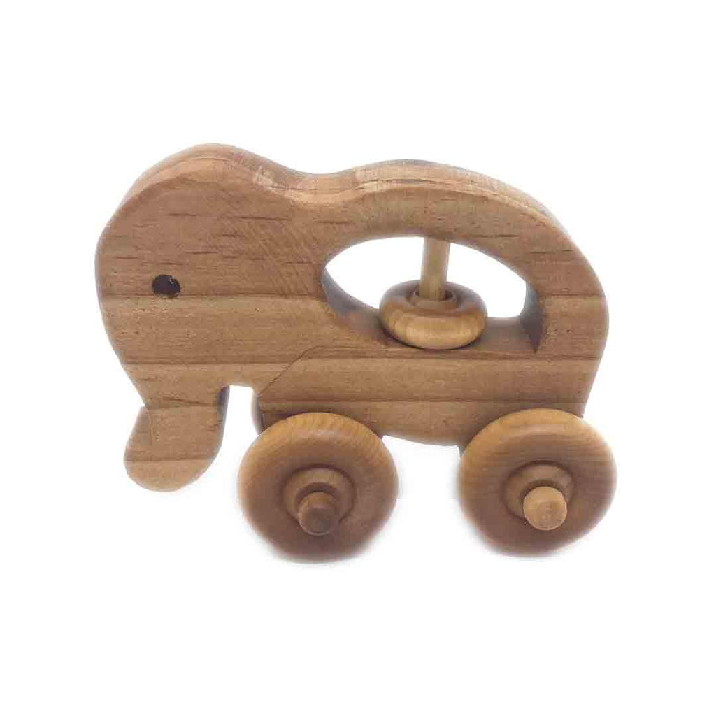 (30% Off) Wooden Rattle - Elephant Toy by Baldwin Toy Co.