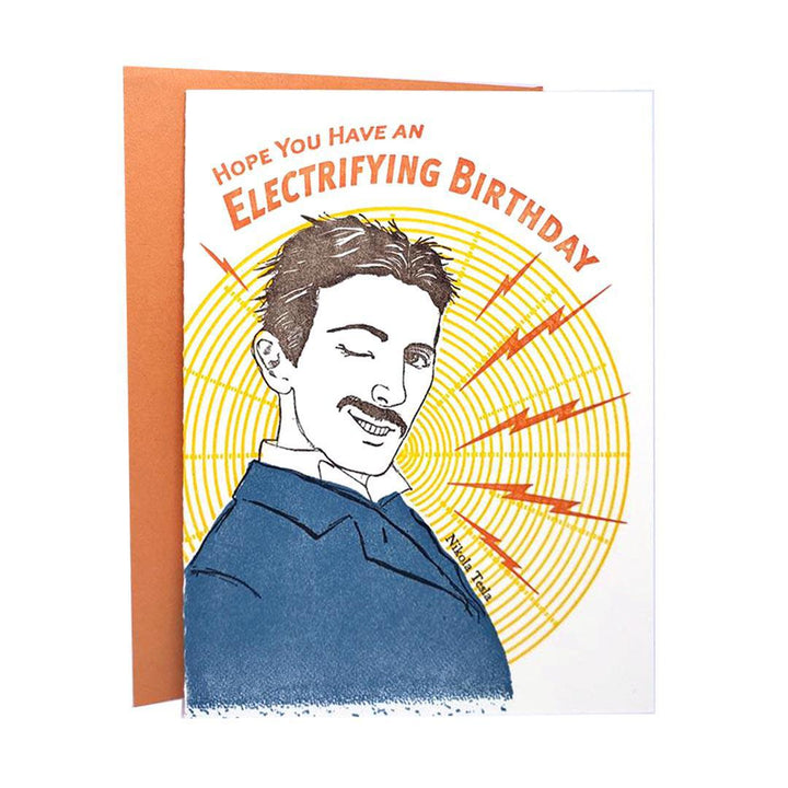Card - Birthday - Tesla Electrifying Birthday by Ilee Papergoods