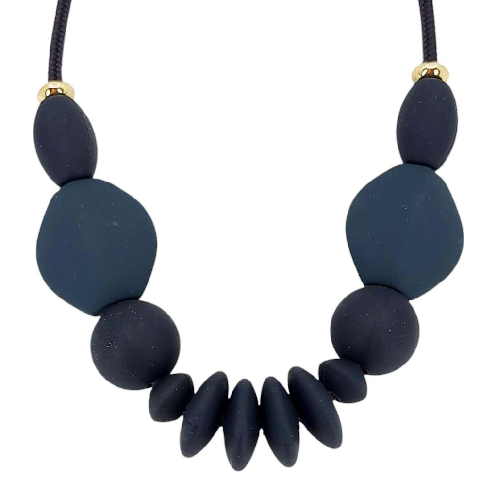 Chewable Necklace - Signature (Charcoal Black) by January Moon