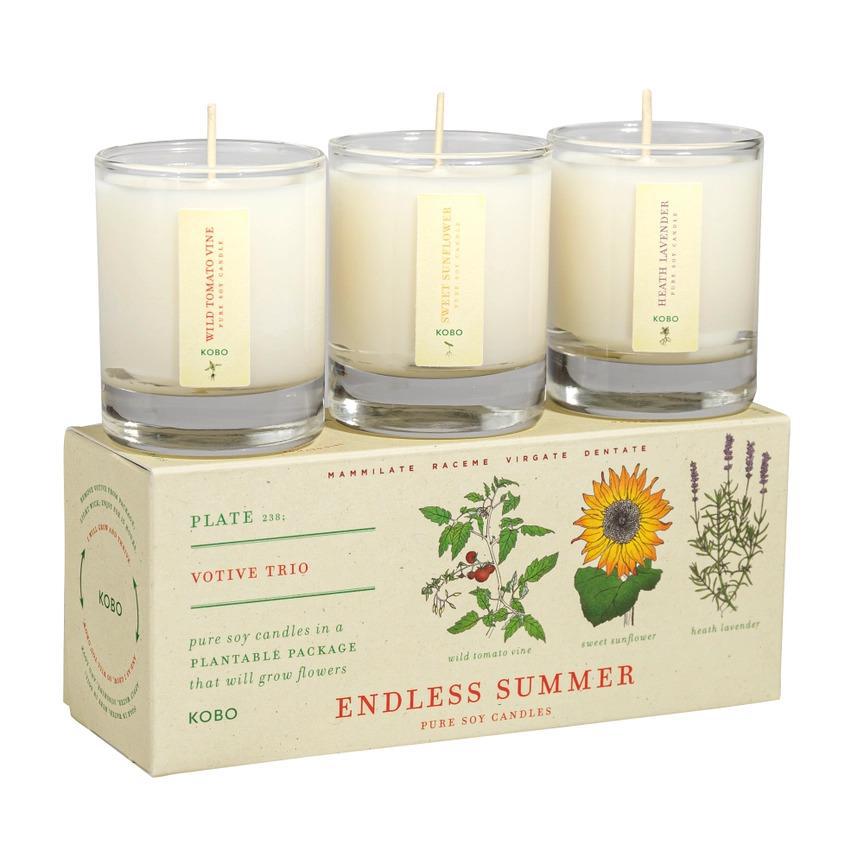 Candle - Endless Summer Trio with Plantable Box by KOBO