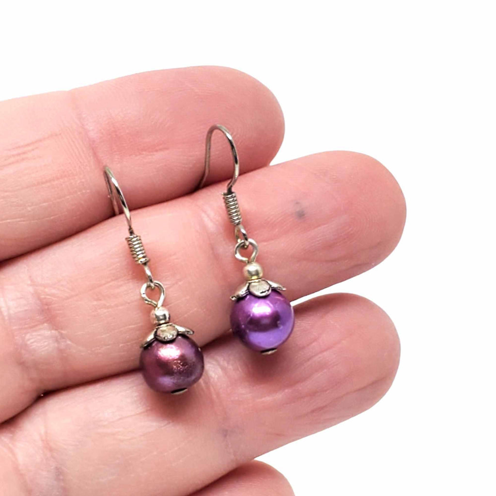 Earrings - Short berry FW pearls Silver plate by Tiny Aloha