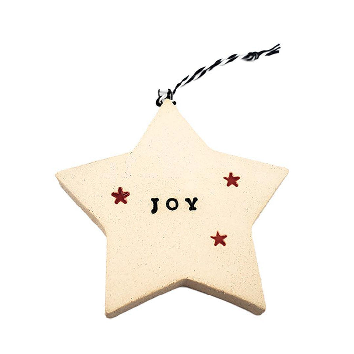 Ornaments* - JOY Star with Stars (Assorted Colors) by Tasha McKelvey