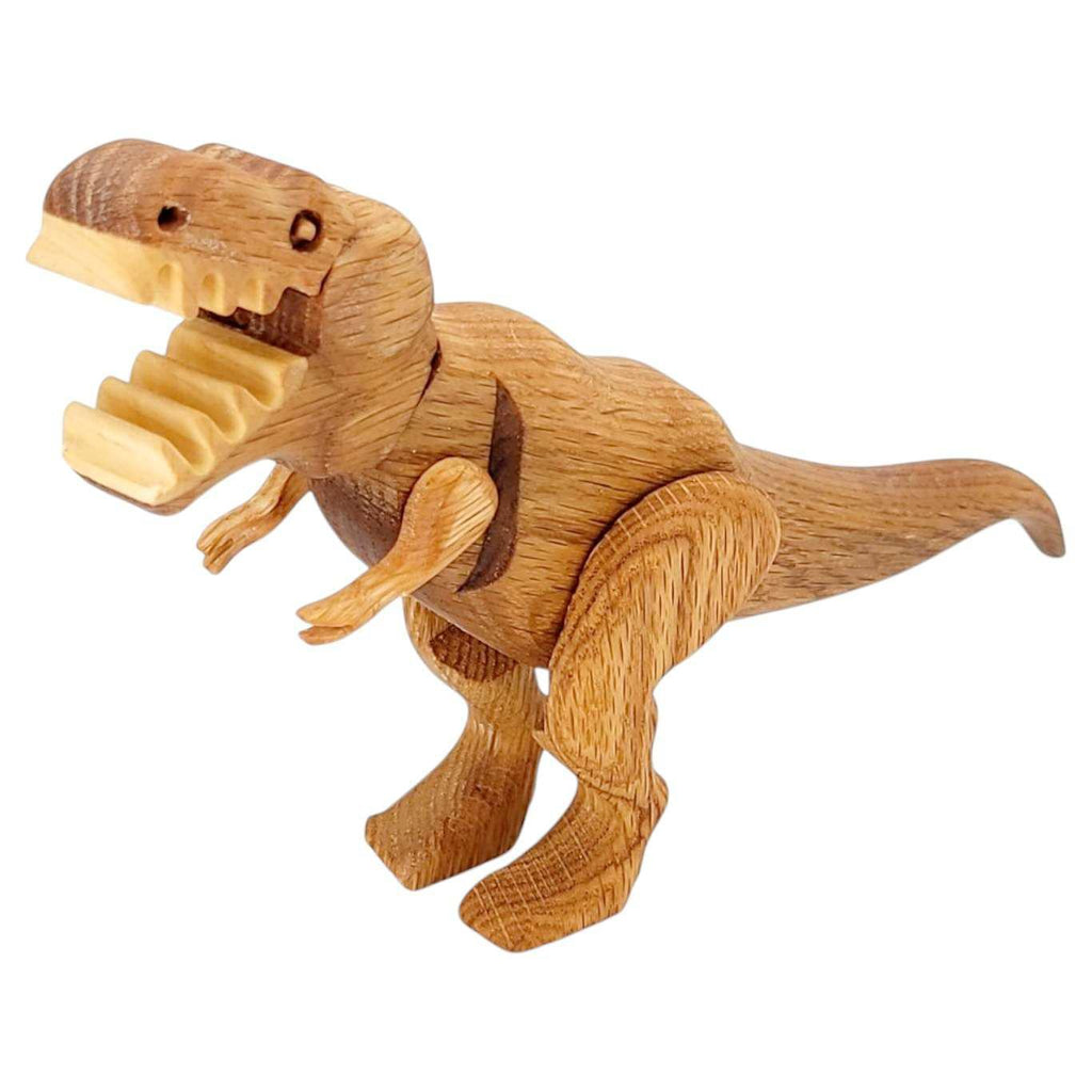 Wood Toy - Tyrannosaurus Dinosaur with Magnetic Joints by The Serious Toy Company