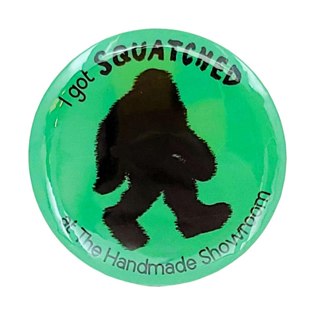 Button Pin - 2.25in - Squatched (Assorted Colors) by The Handmade Showroom