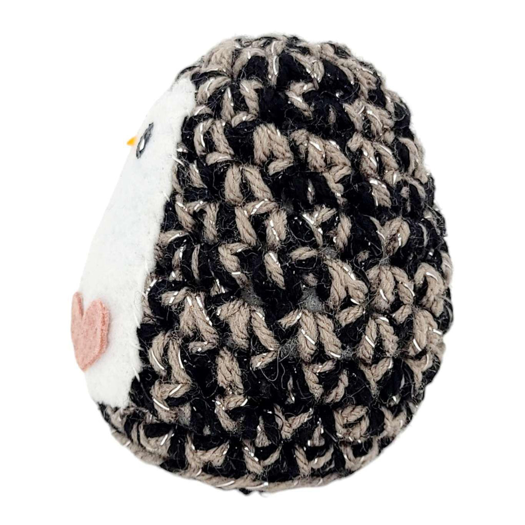 Plush Toy - Medium Penguin (Black Silver with Clay Heart) by Moyo Workshop