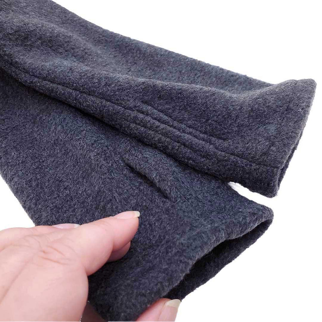 Gloves - Fleece Handwarmers in Solid Charcoal Gray by Dana Herbert