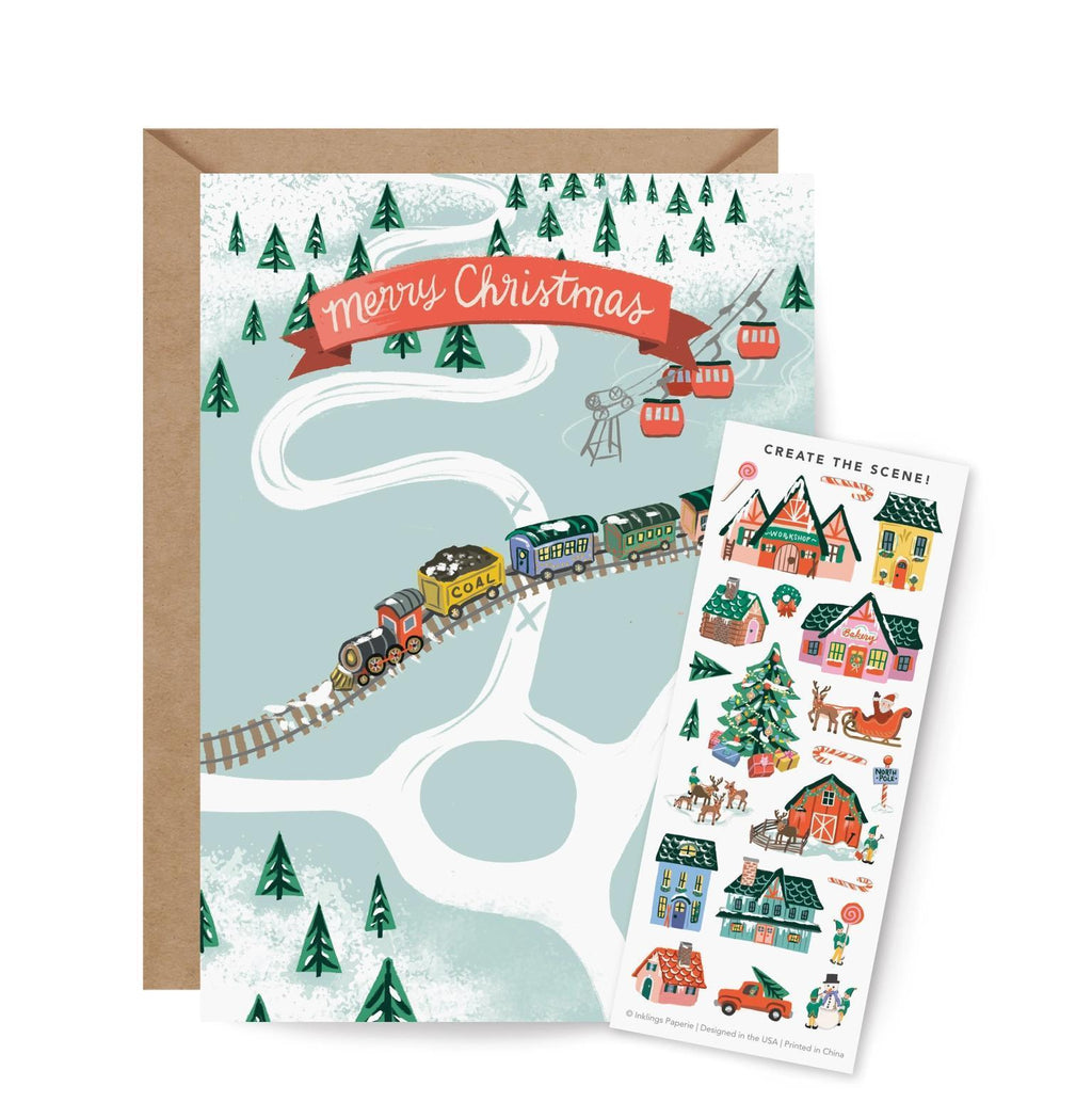 Card - Holiday - North Pole Village by Inklings Paperie