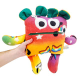 Plush - 14in - Large Chomper Buddy (Rainbow Flag Puppy Green) by Peek A Boo Plush, image 2 of 7