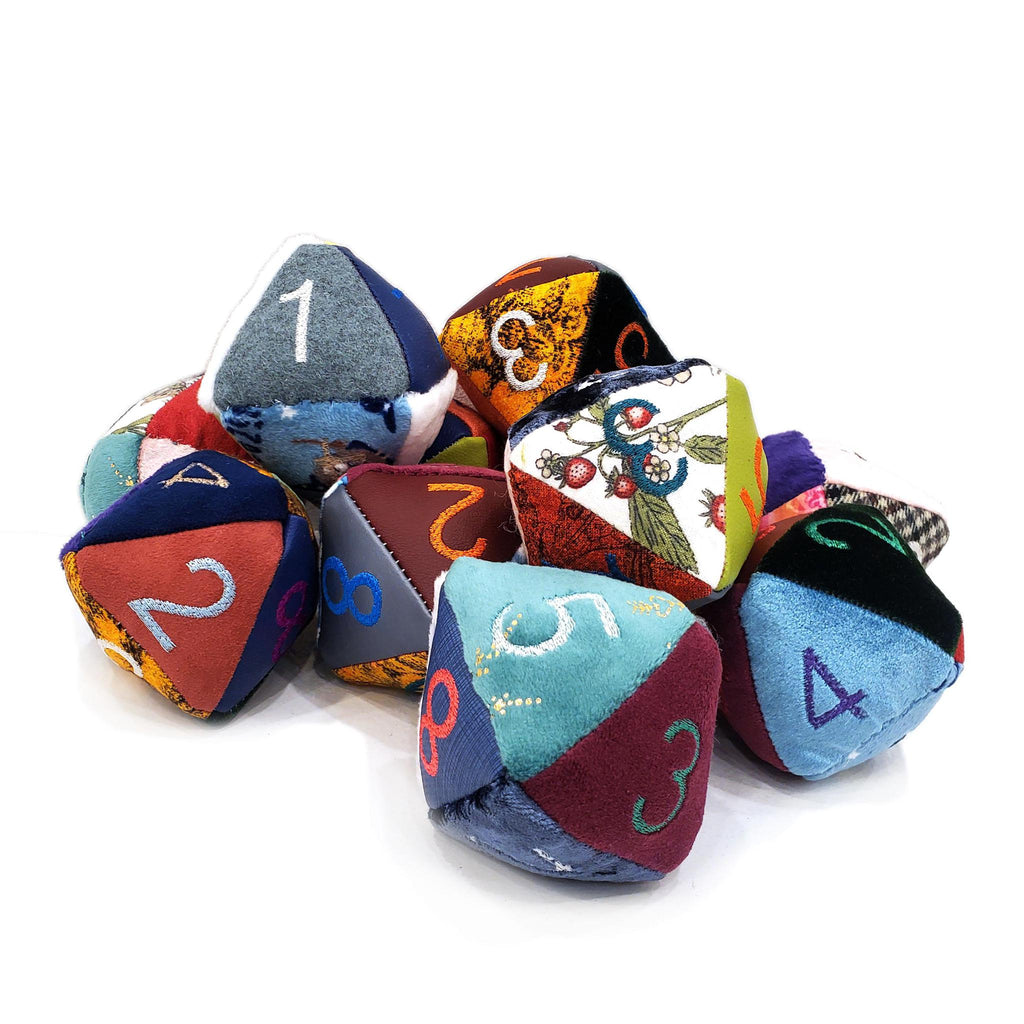 Cat Toy - D8 Catnip Plush (Assorted Colors) by Saving Throw Pillows