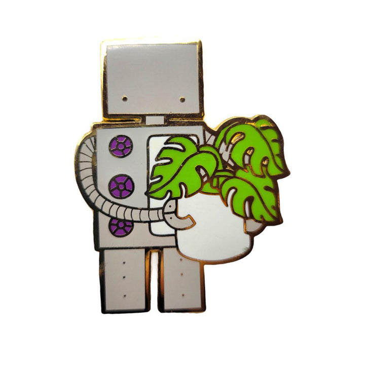 Enamel Pin - Monstera Robot by LaRu