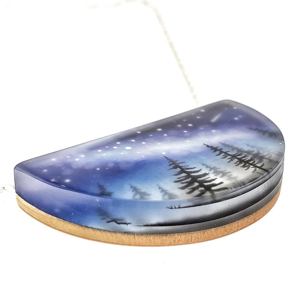 Necklace - Milky Way Painted by Fernworks