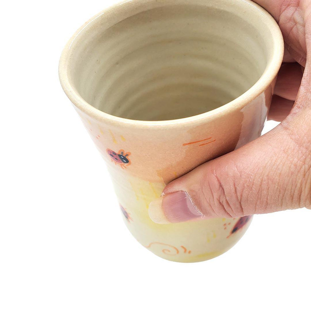 Tall Tumbler - 12 oz - Little Red Ladybugs by Dwadlings