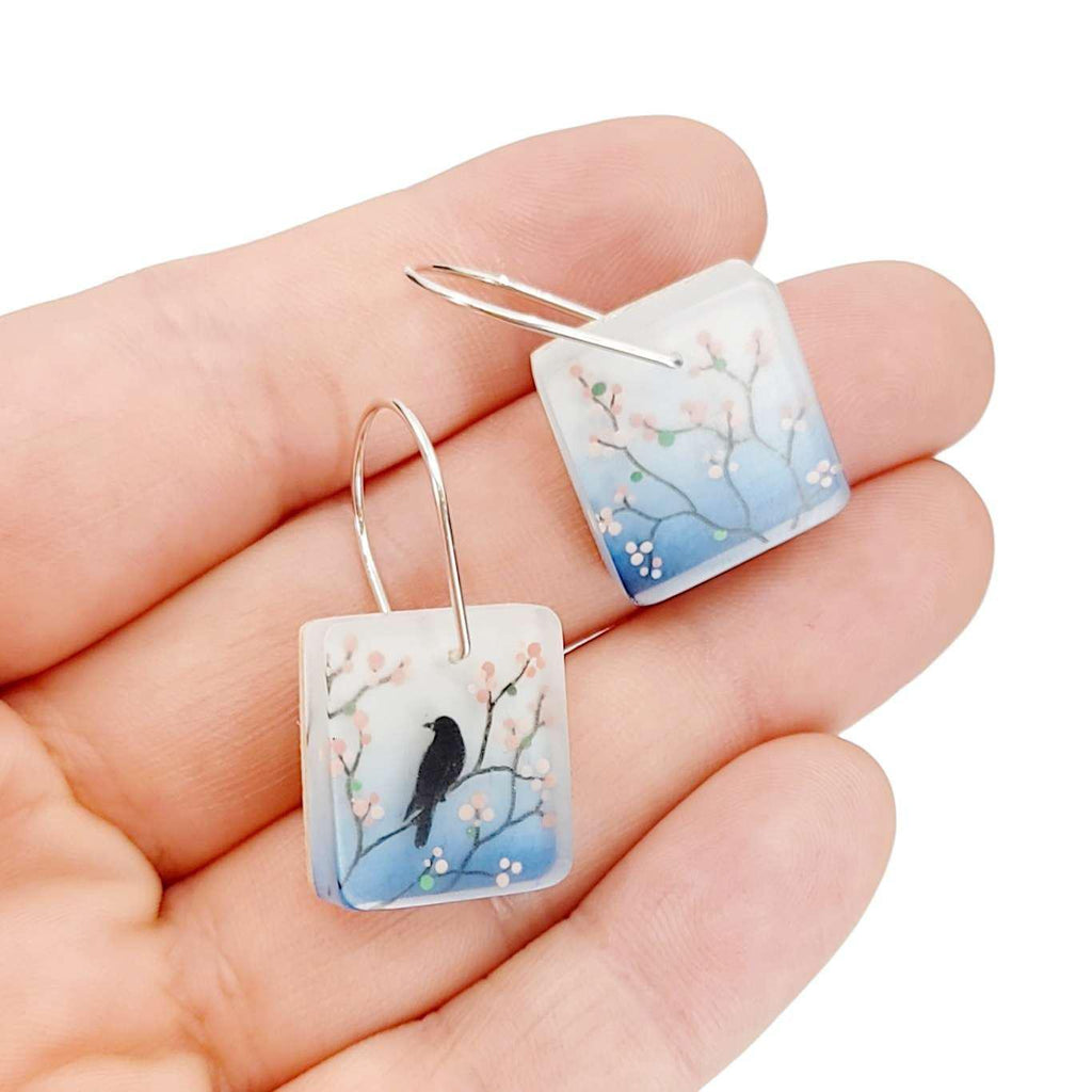 Earrings - Cherry Blossoms Spring Blooms by Fernworks